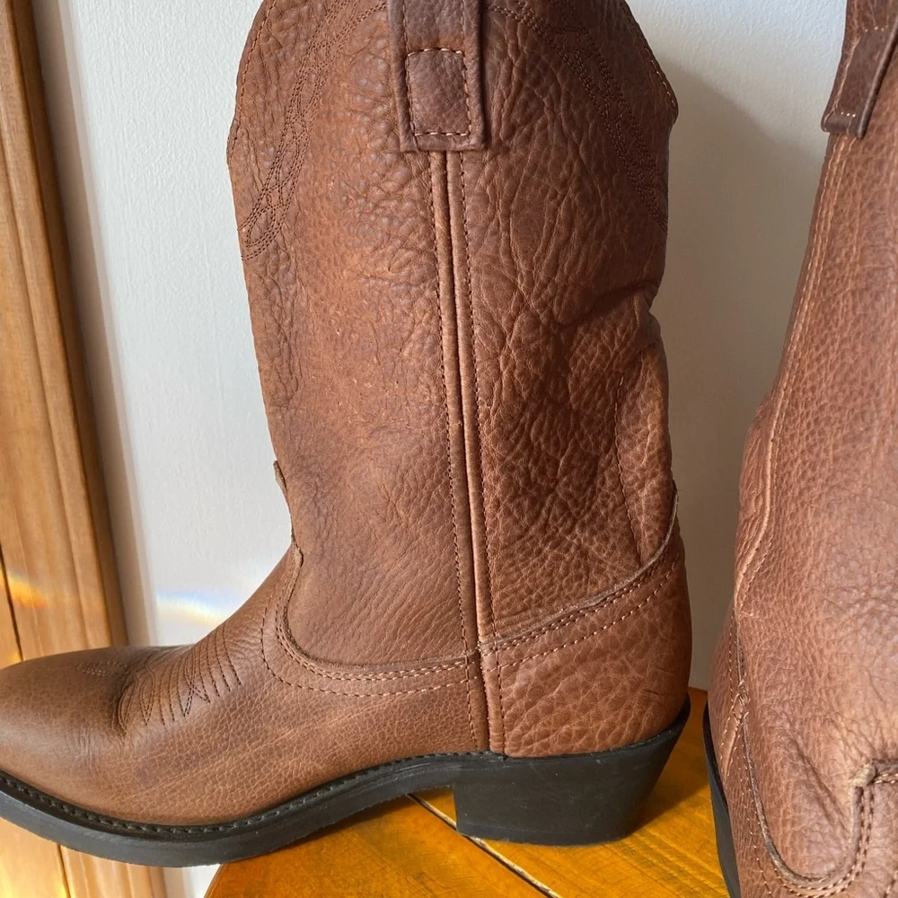 Masterson Boot Co. Brown Leather Cowboy Boots RB4002 Mens Size 8 D‎ Rodeo Ranch